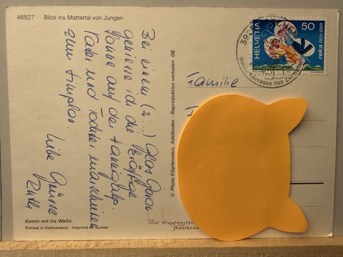 Cartoline postali: AK von Mattertal Bergpanorama – Usato da Rümlang venduto da Kartenpost1 1