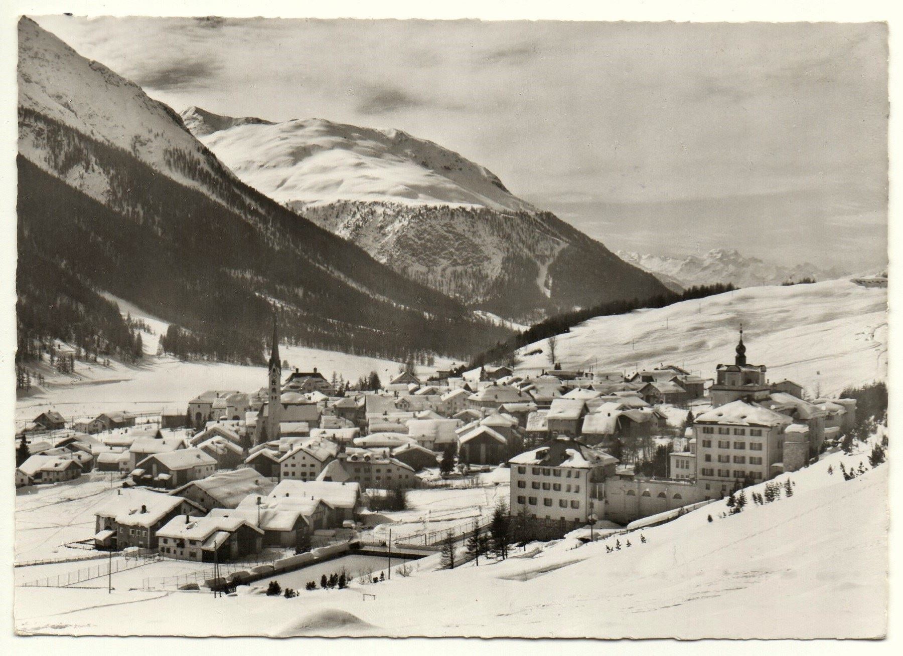 Cartoline postali: ZUOZ im Winter – Usato da Jona venduto da philajona