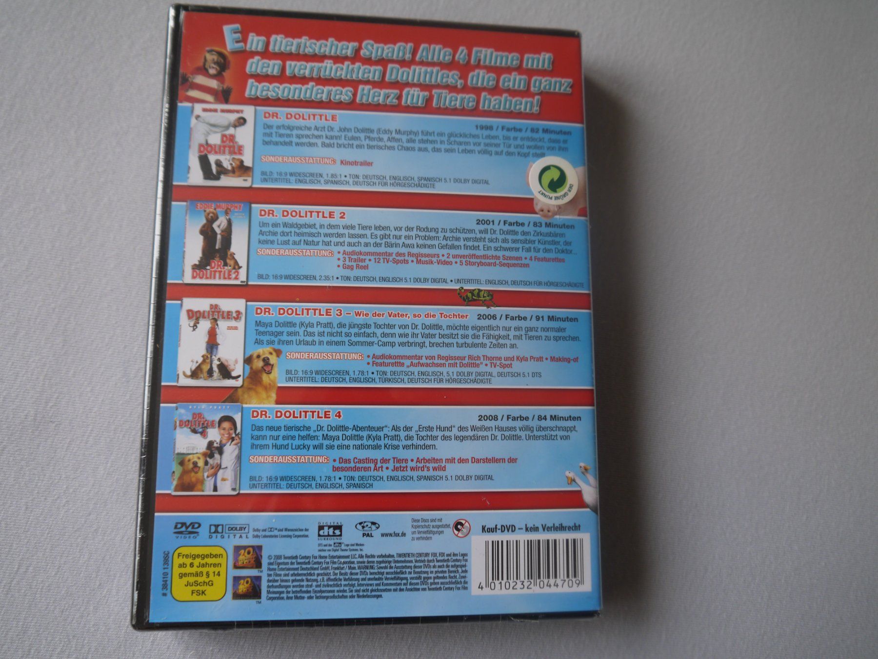 Tutti i DVDs: DR.DOLITTLE 1- 4 - 4 FILME – Usato da Hagendorn venduto da Blaf 1