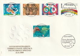 1989 Sonderpostmarken II, ET-Vollstempel