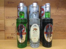 3 Fl. Studer Absinth/ Abricot/ Original Swiss Bitter in OVP
