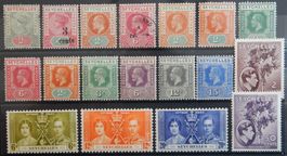 Seychellen British Lot mit alten Werten I
