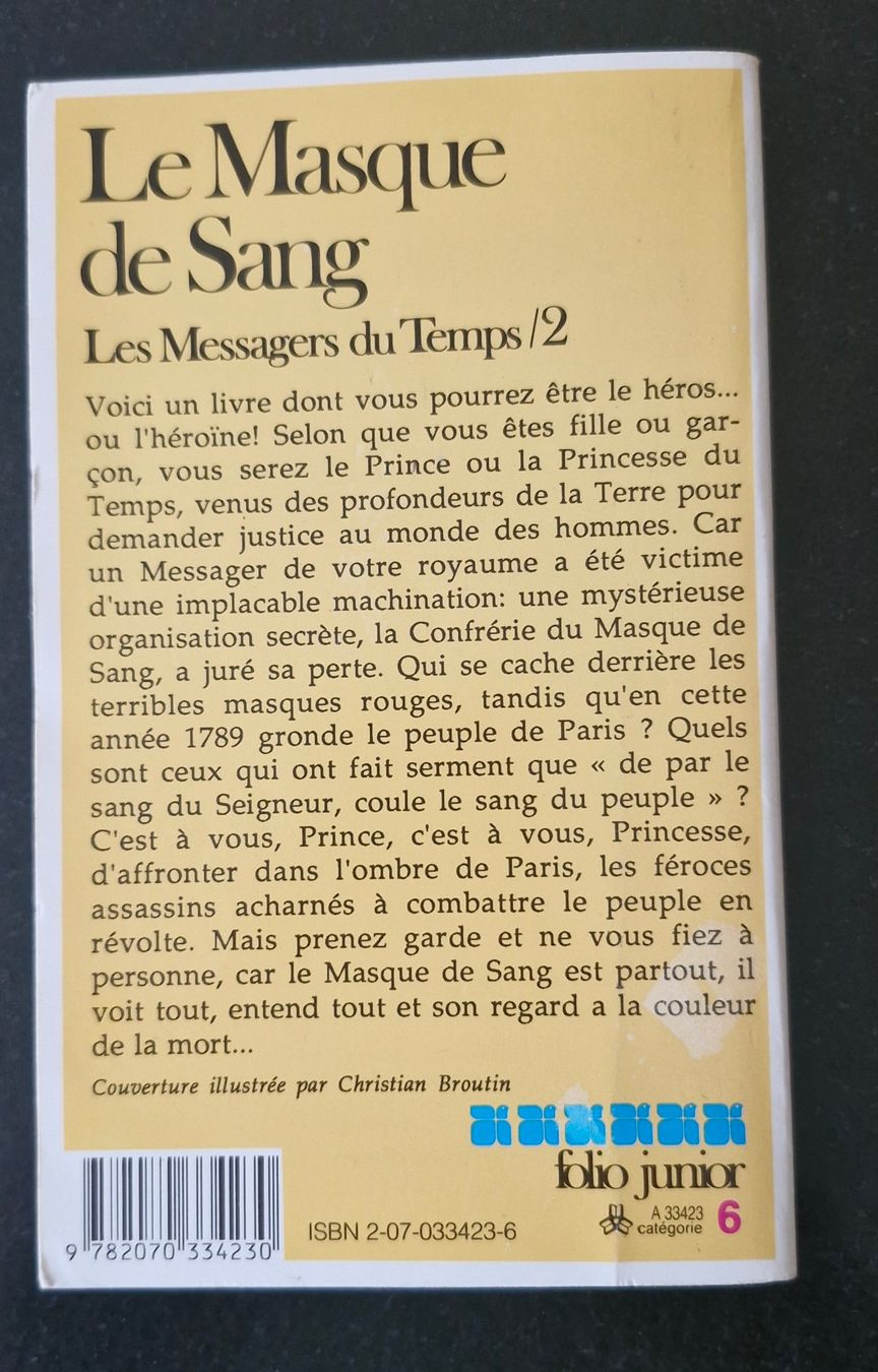 Libri: LDVELH - Le Masque de Sang – Usato da Belfaux venduto da Fanfouet 1