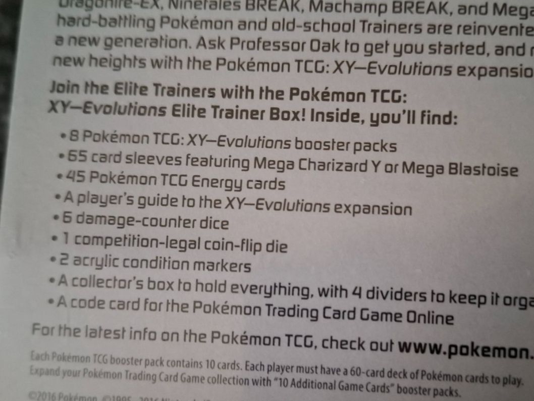 Pokémon Carte collezionabili: POKEMON XY EVOLUTIONS MEGA CHARIZARD ELITE TRAINER BOX engl – Nuovo e nell'imballaggio originale da Schlieren venduto da Alena020_0 4