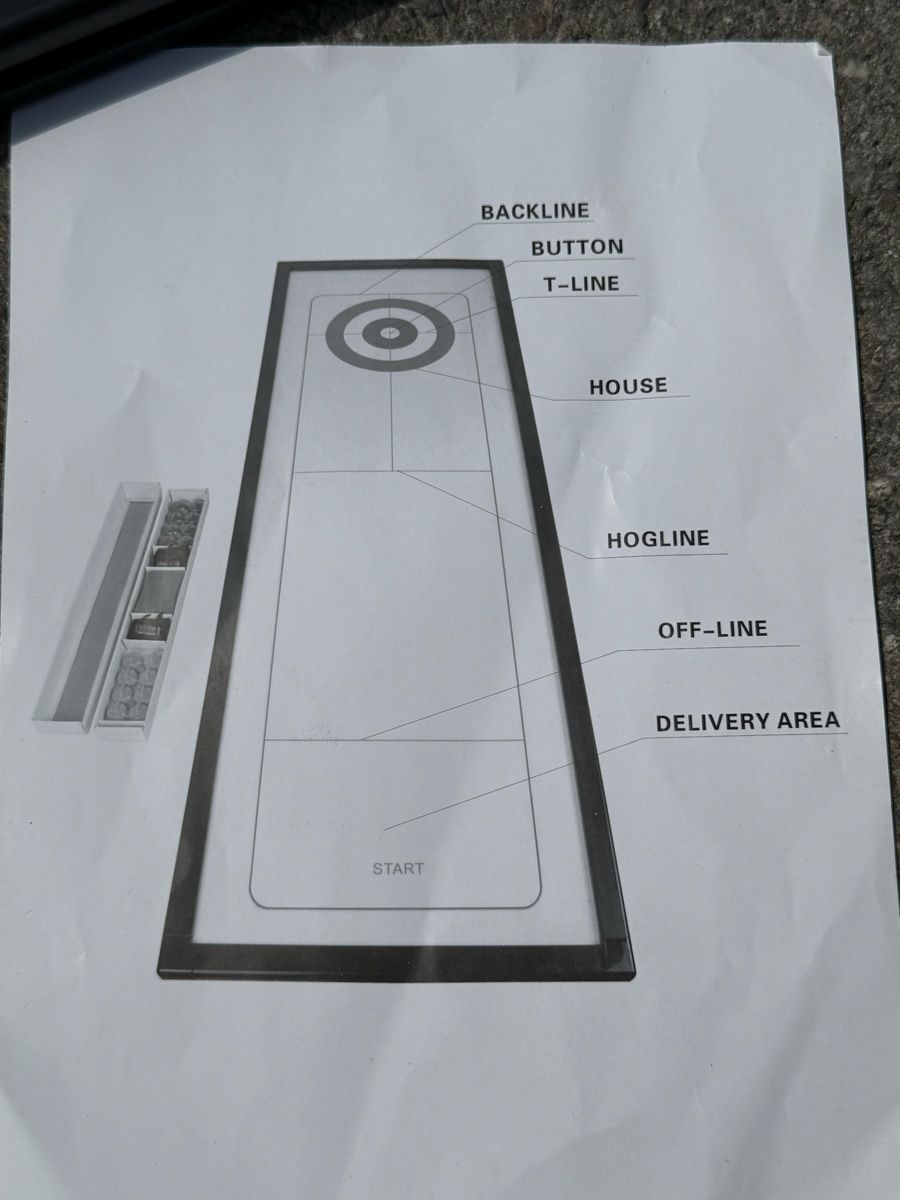 Giochi: Olson Mini Curl Curling Spiel Tischcurlingspiel – Usato da Konolfingen venduto da petzipetz 2