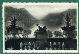 Lago di Lugano col Monte Brè, 1934, gelaufen