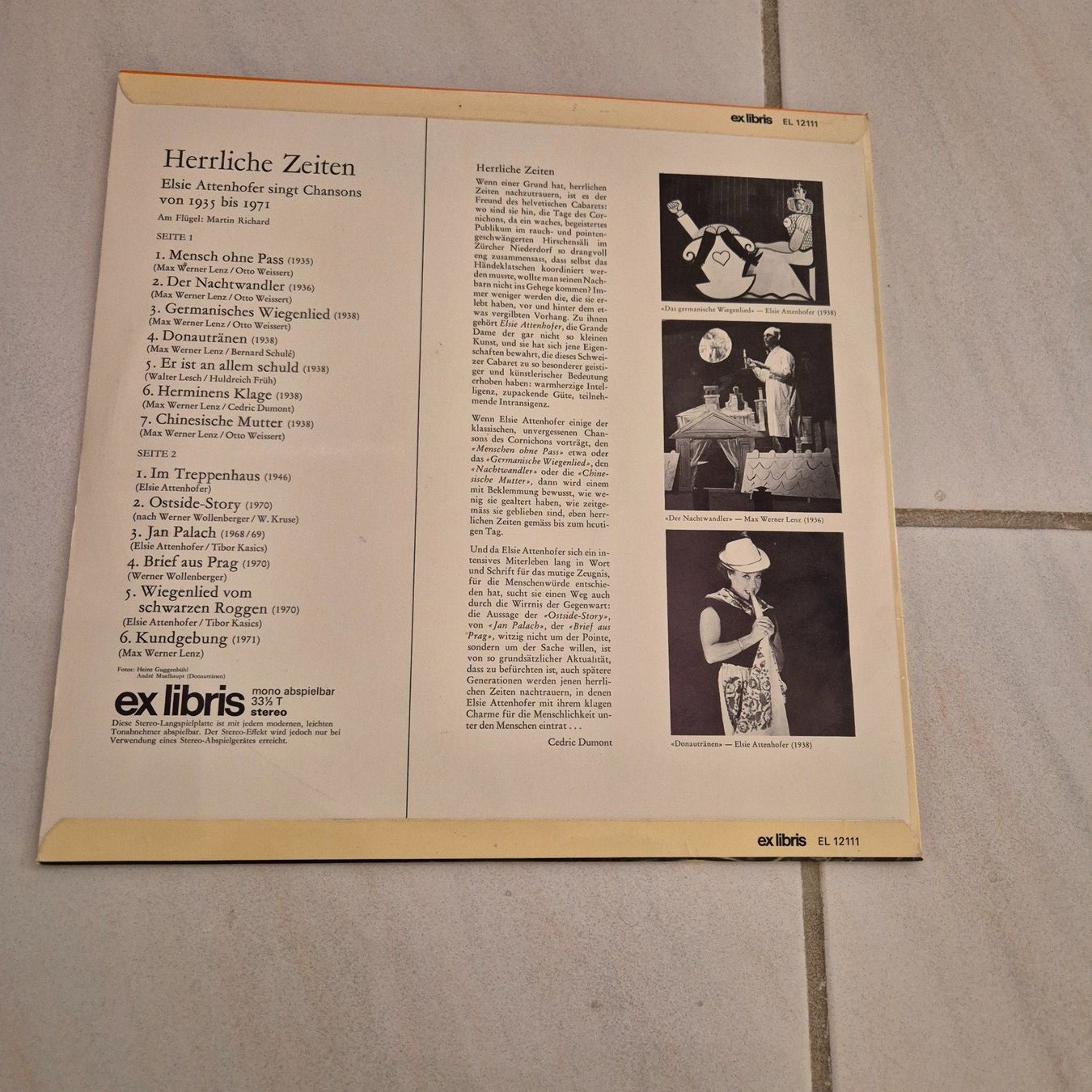 Dischi in vinile: Elsie Attenhofer – Usato da Arni AG venduto da kurtrmeier 1