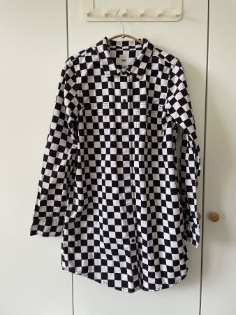 Vans Hemdkleid Checkerboard – Grösse M – Schwarz/Weiss