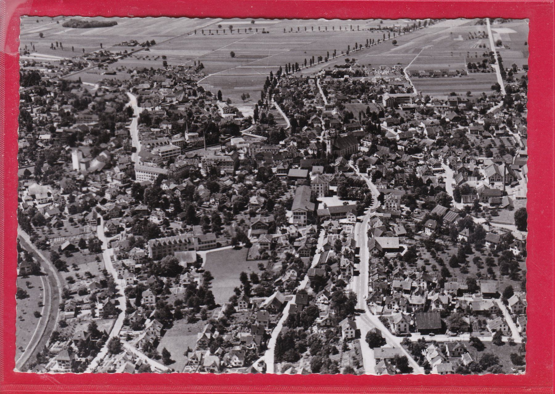 Cartoline postali: FLUGAUFNAHME WOHLEN / AG – Usato da Oberrieden venduto da Gebirgsstelze