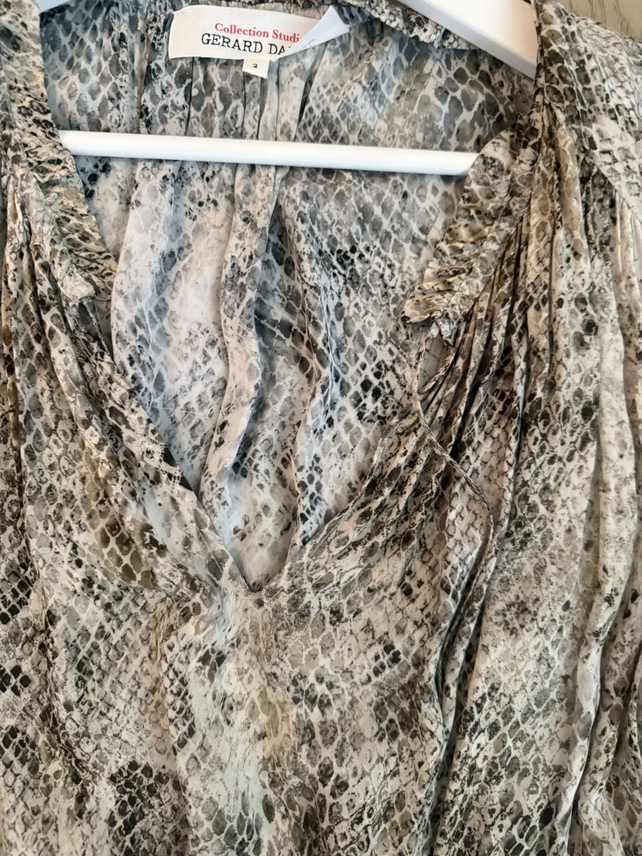 Gérard Darel Vestiti: Robe longue GERARD DAREL imprimé serpent taille 2 – Nuovo (secondo la descrizione) da Vernier venduto da DubasNicole 2