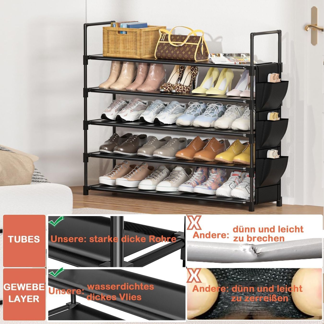 Guardaroba: Schuhregal Organizer Eingangsbereich Groß Schuhturm – Nuovo (secondo la descrizione) da Thun venduto da 365buy 3