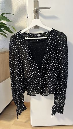 H&M Polka-Dot-Bluse, Größe 36