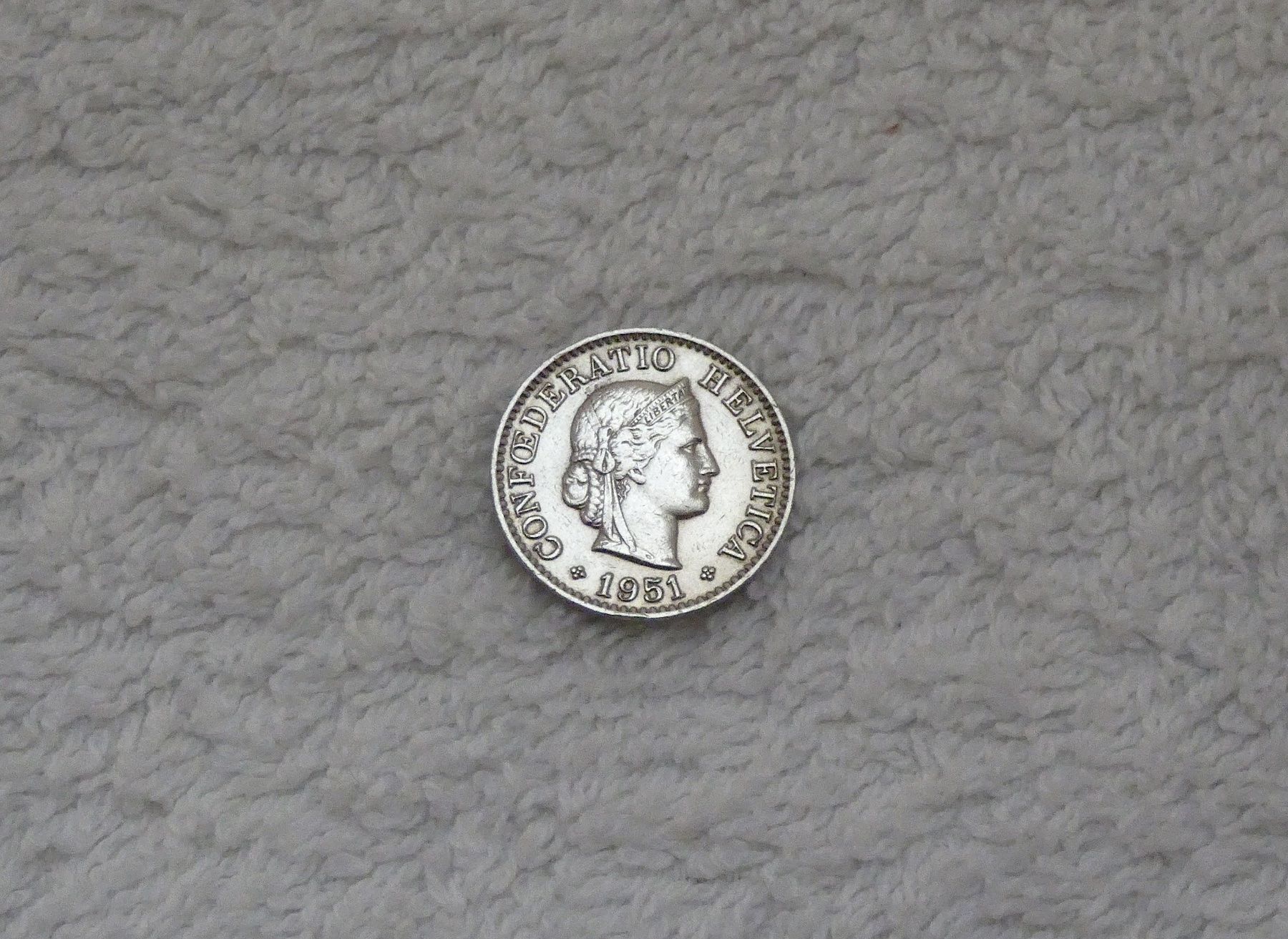 Tutti le monete: 5 centimes/rappen 1951 – Usato da Nyon venduto da Ilmi09