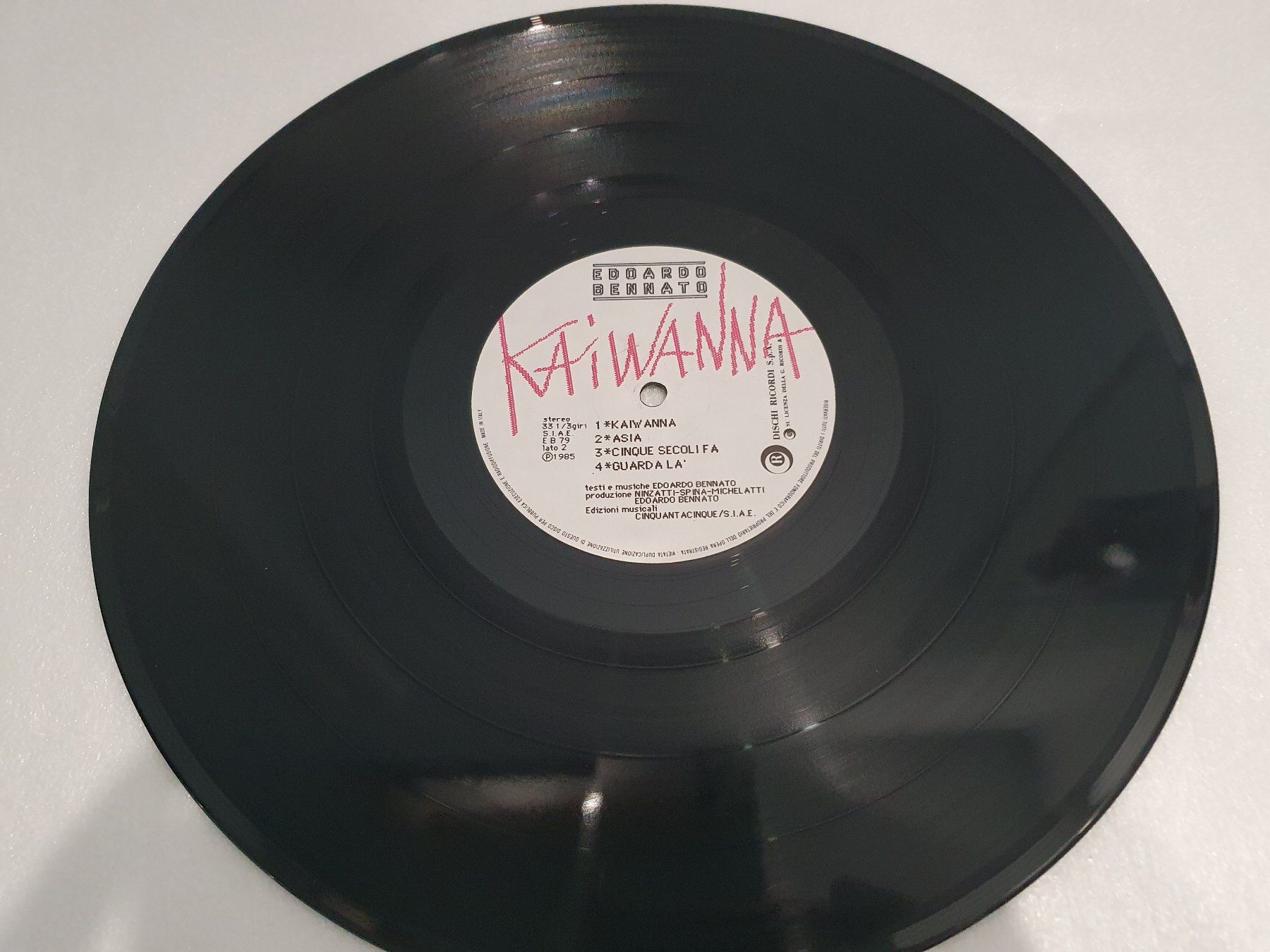 Dischi in vinile: Edoardo Bennato – Kaiwanna – Usato da Uster venduto da Vinyl-Leidenschaft 8
