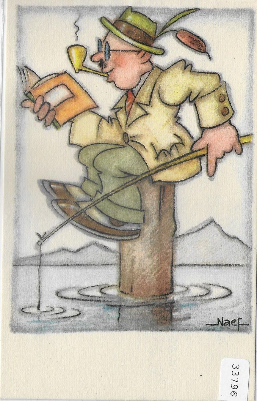 Cartoline postali: Humor - Neaf - Der Fischer – Usato da Ettingen venduto da Kartenplanet