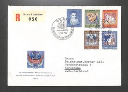 1965 FDC Pro Patria illustriert Einschreiben