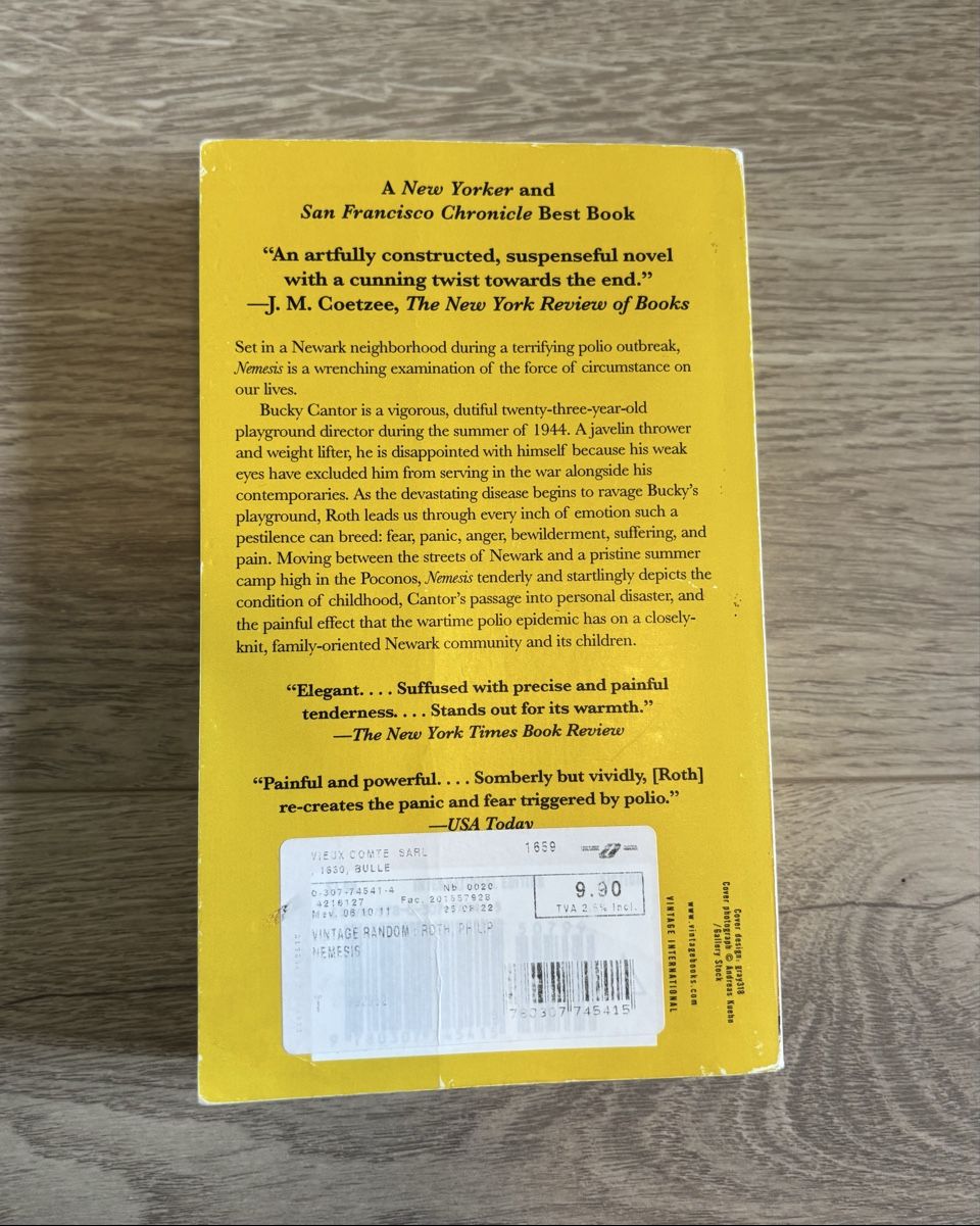 Libri: Livre Nemesis - Philip Roth – Usato da Pâquier-Montbarry venduto da dloic_ 1