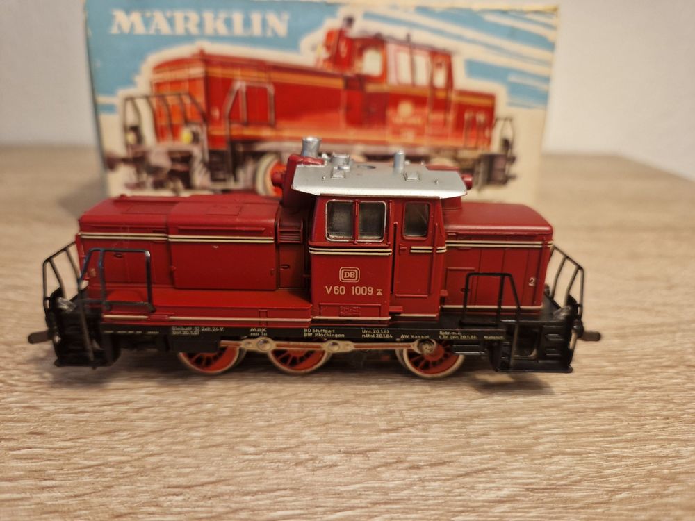Lot Märklin Güterzug mit Lok DB V60 1009 Pepsi Ovo Bell Wagn | Kaufen