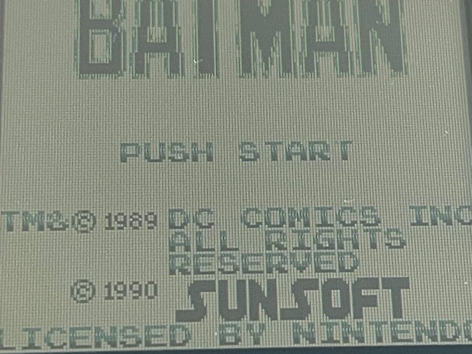 Nintendo Spiele: Batman Game Boy Spiel - der Klassiker – Gebraucht aus Zuerich von Dorsi 3