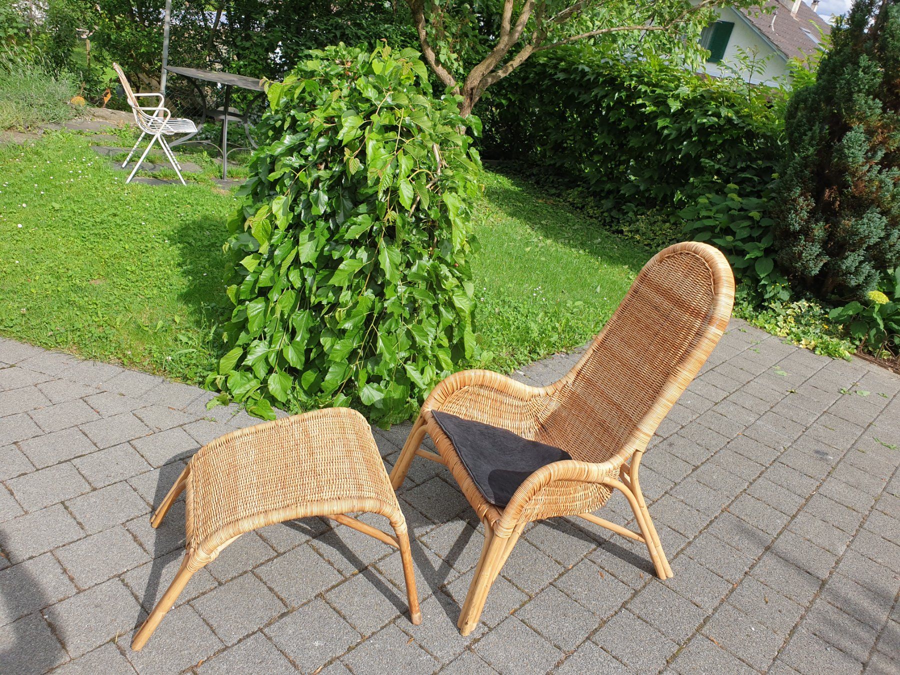 Poltrone: Wicker Rattan Armchair 80's – Usato da rebstein venduto da spacy73 4