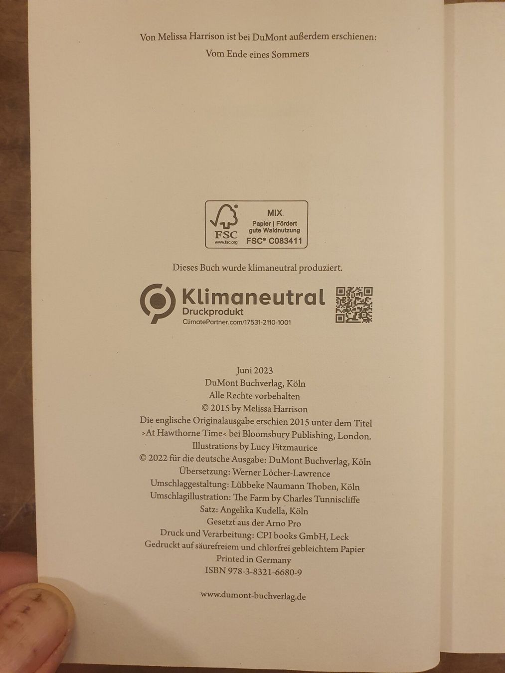 Libri: Weissdornzeit - Melissa Harrison - Dumont – Usato da Zürich venduto da loosebone 3