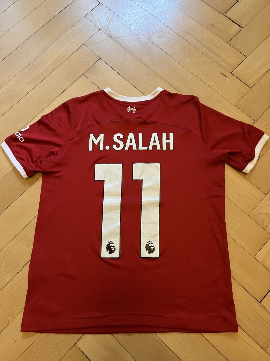 Liverpool Fc Scarpe, pantaloni & magliette da ginnastica:  Liverpool Trikot Salah  – Usato da Zürich venduto da Arch2