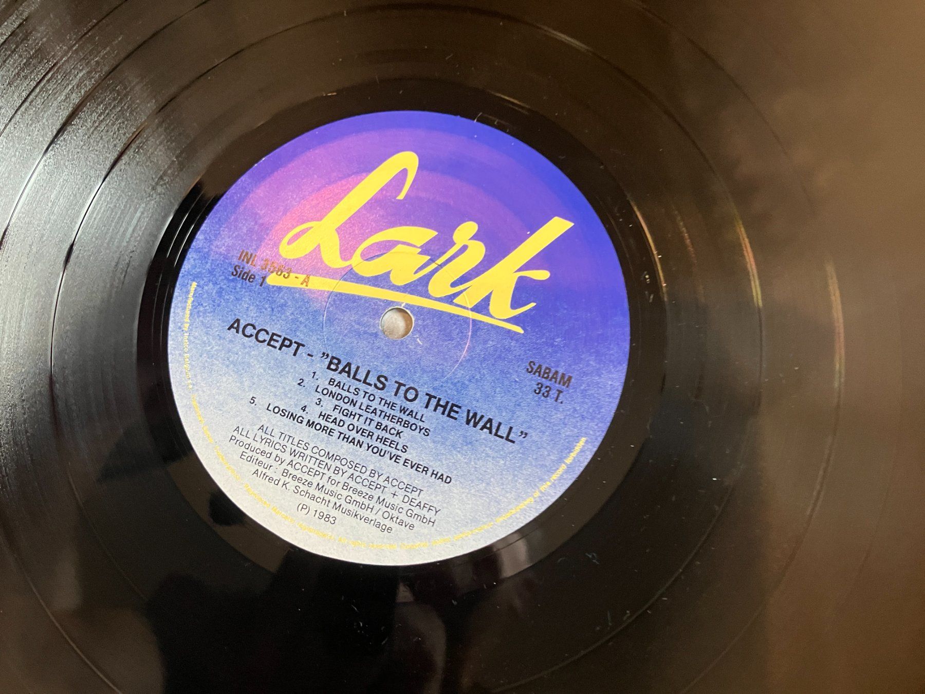 Dischi in vinile: Accept – Usato da Aarwangen venduto da Jukebox3 6