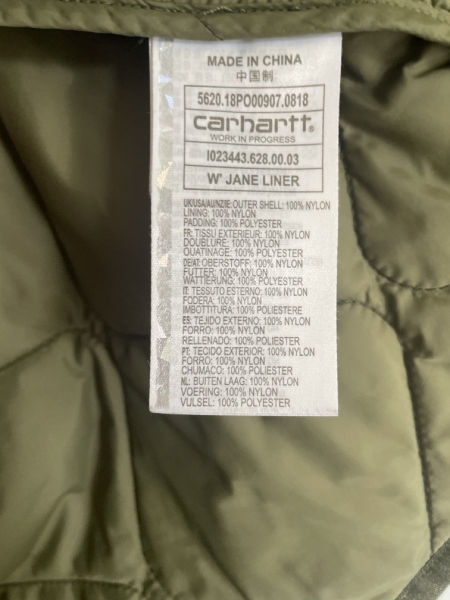 Carhartt Cappotti: Carhartt Steppjacke Jacke olive – Usato da Zürich venduto da M500ZH 2