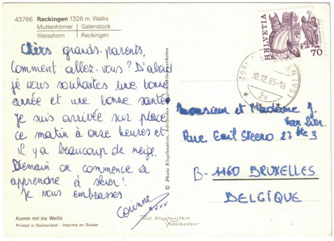 Cartoline postali: Reckingen - 4 Bild AK – Usato da Binningen venduto da Mountainrider 1