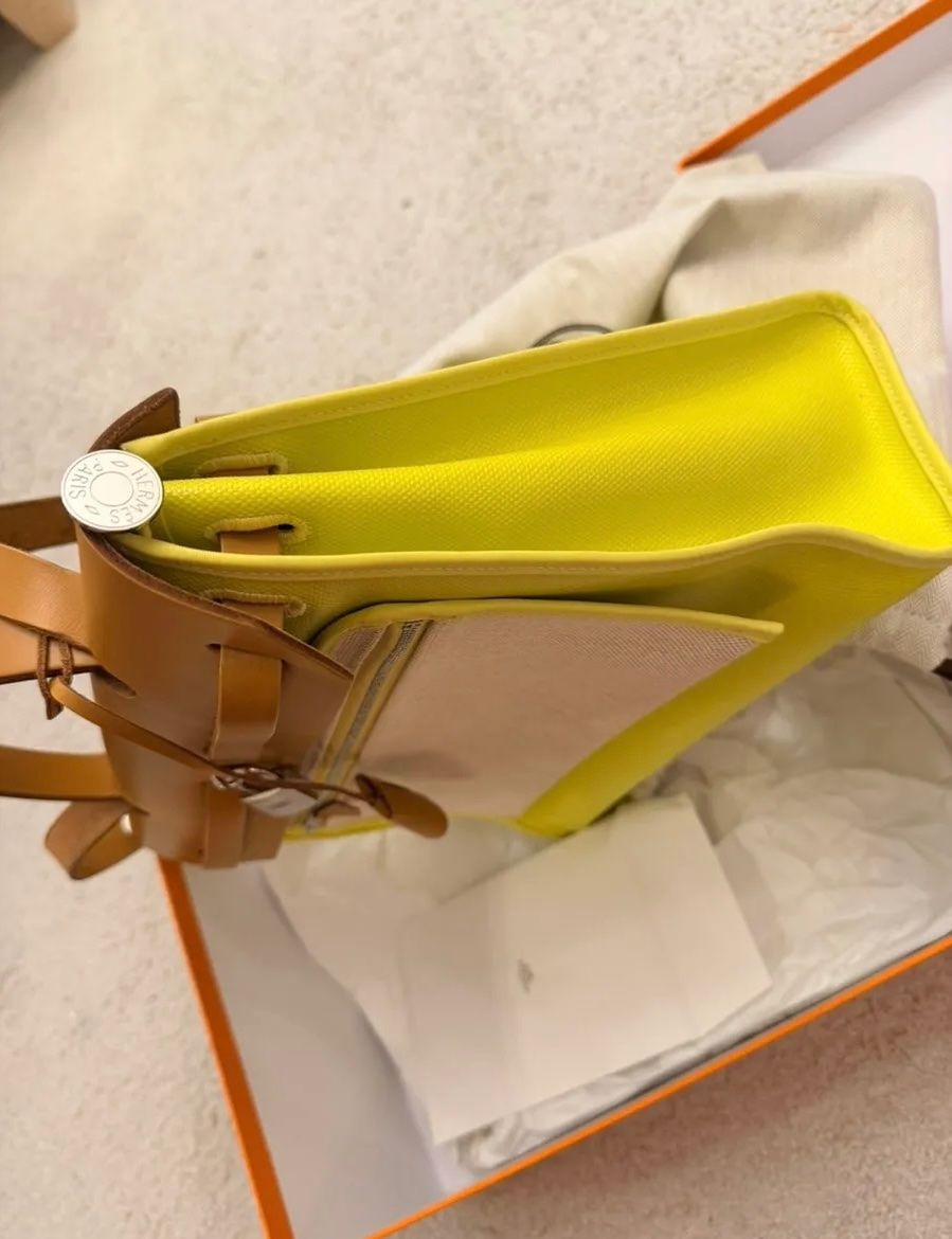 Hermès Taschen für Damen: Hermès "Herbag" Tasche, gelb/braun – Neu (gemäss Beschreibung) aus Triesen von dardaleni 4