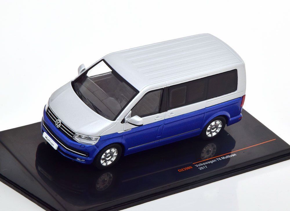 Volkswagen Modellini d'auto: VW T6 Multivan 2015-2019 blau met. / silber met.   1:43 – Nuovo e nell'imballaggio originale da Gerlafingen venduto da espero88