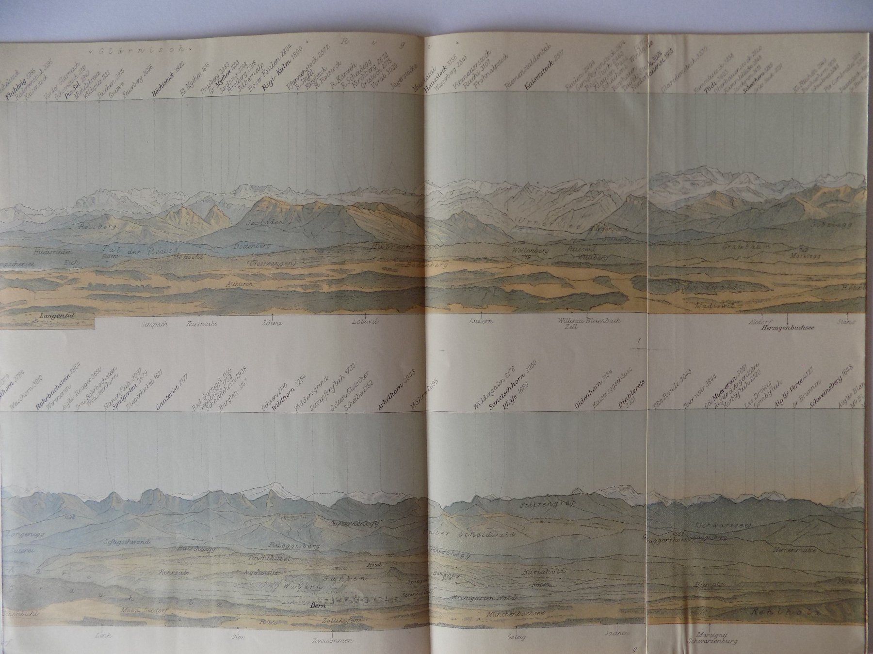 Incisioni: Panoramakarte vom Weissenstein 1904 – Usato da Risch venduto da Antikfee 1