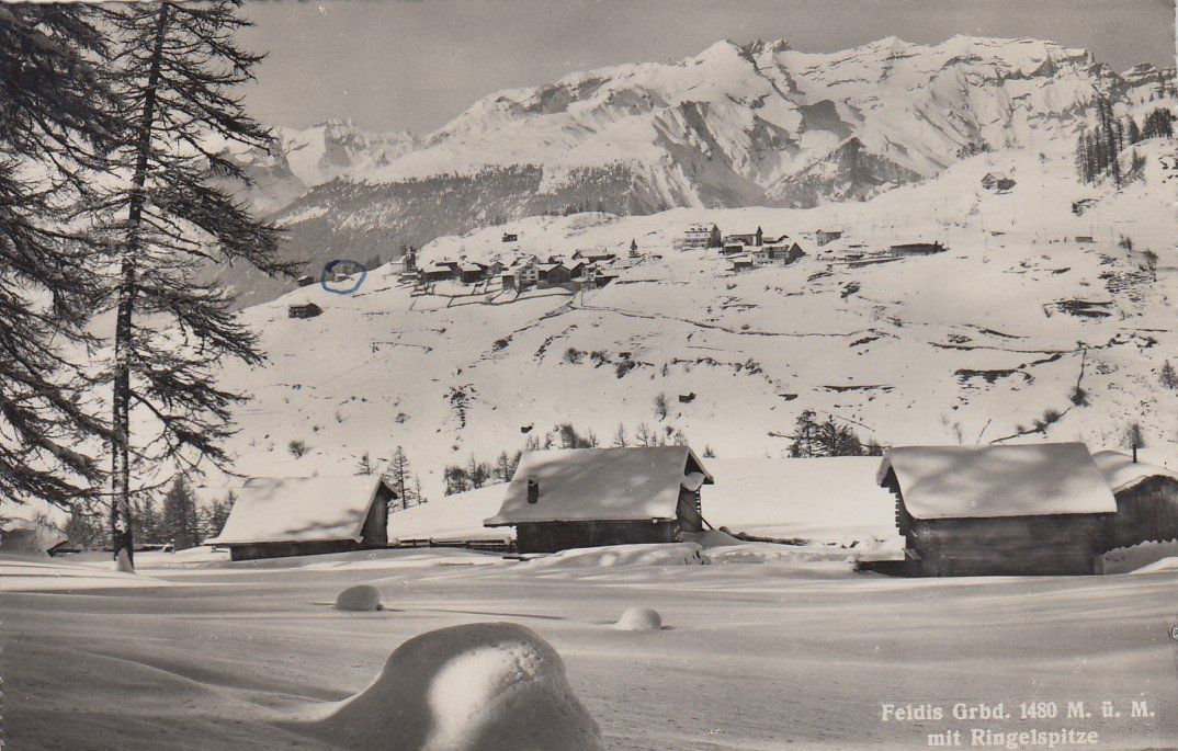 Cartes postales: Feldis   GR   mit Ringelspitze – D'occasion à Brig par Valcards54