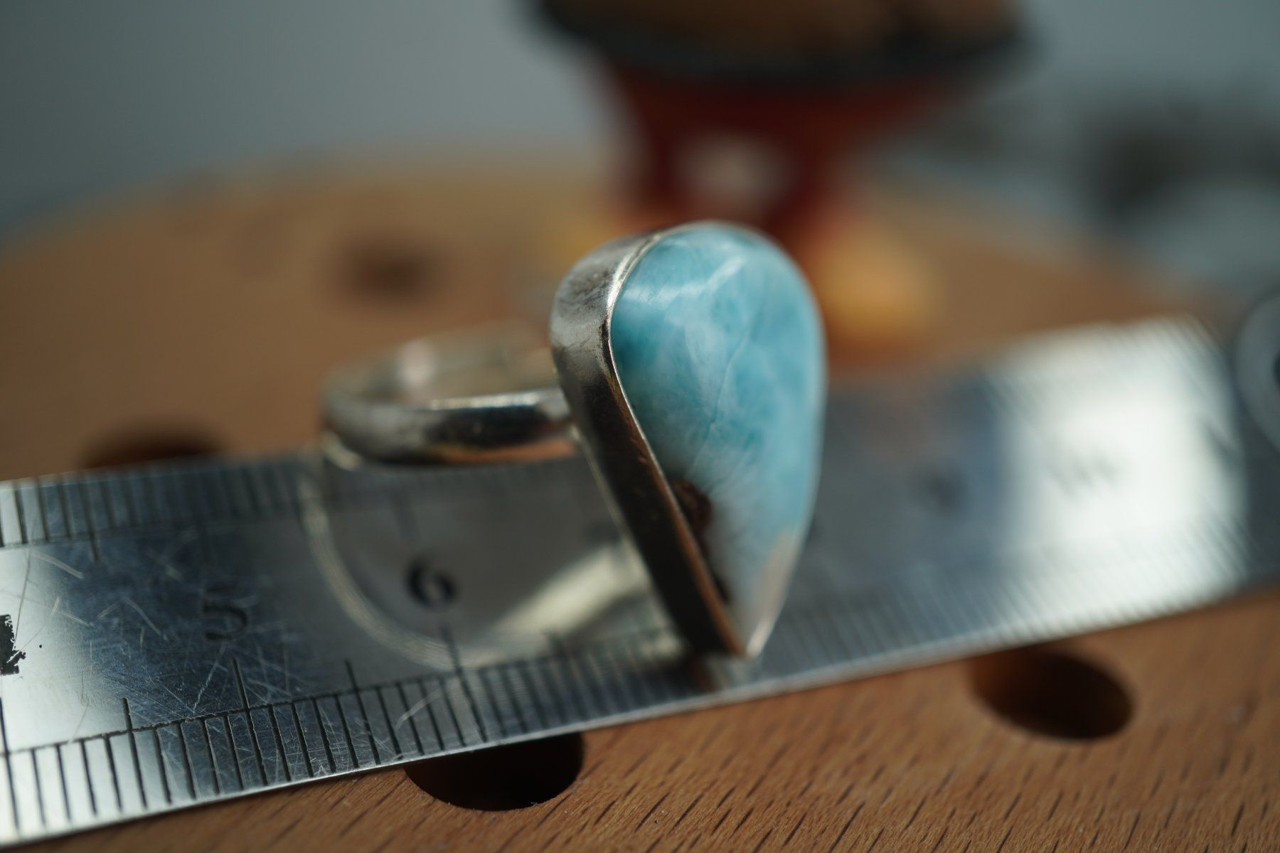 Mineralien & Heilsteine: Larimar     ring Grösse  Variabel     (Räumung!) – Neu und originalverpackt aus Eschenbach SG von topstone 4