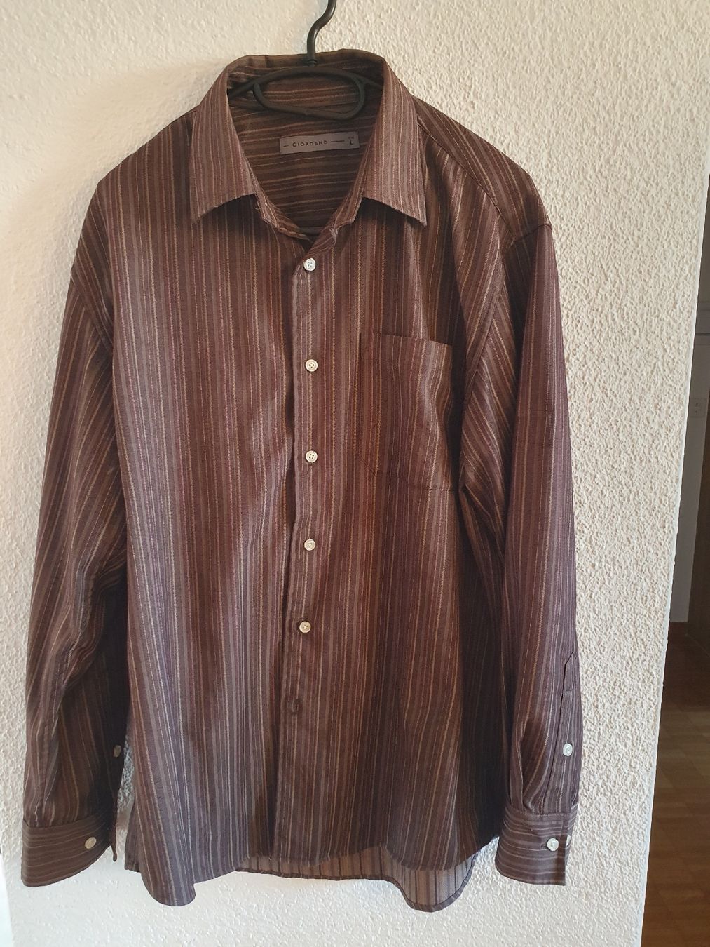 Camicie: Hemd Marke Giordano Braun Grösse L – Usato da Rothenburg venduto da phi_t656 1