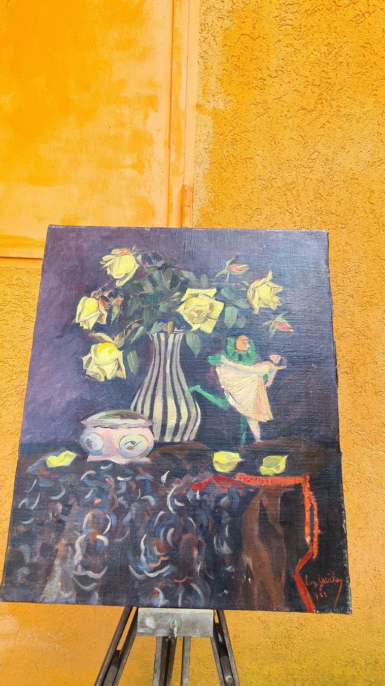 Dipinti: DANSEUSE SOUS LES FLEURS, Sig. 1922 – Usato da Pazzallo venduto da Salvapazzo 1