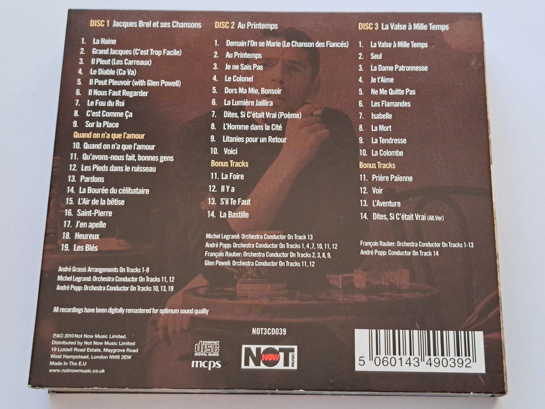 CD: Cd Jacques Brel - Je t'aime Compilation Remasterisée 3 Cds – Usato da Pully venduto da bro_n52j 2