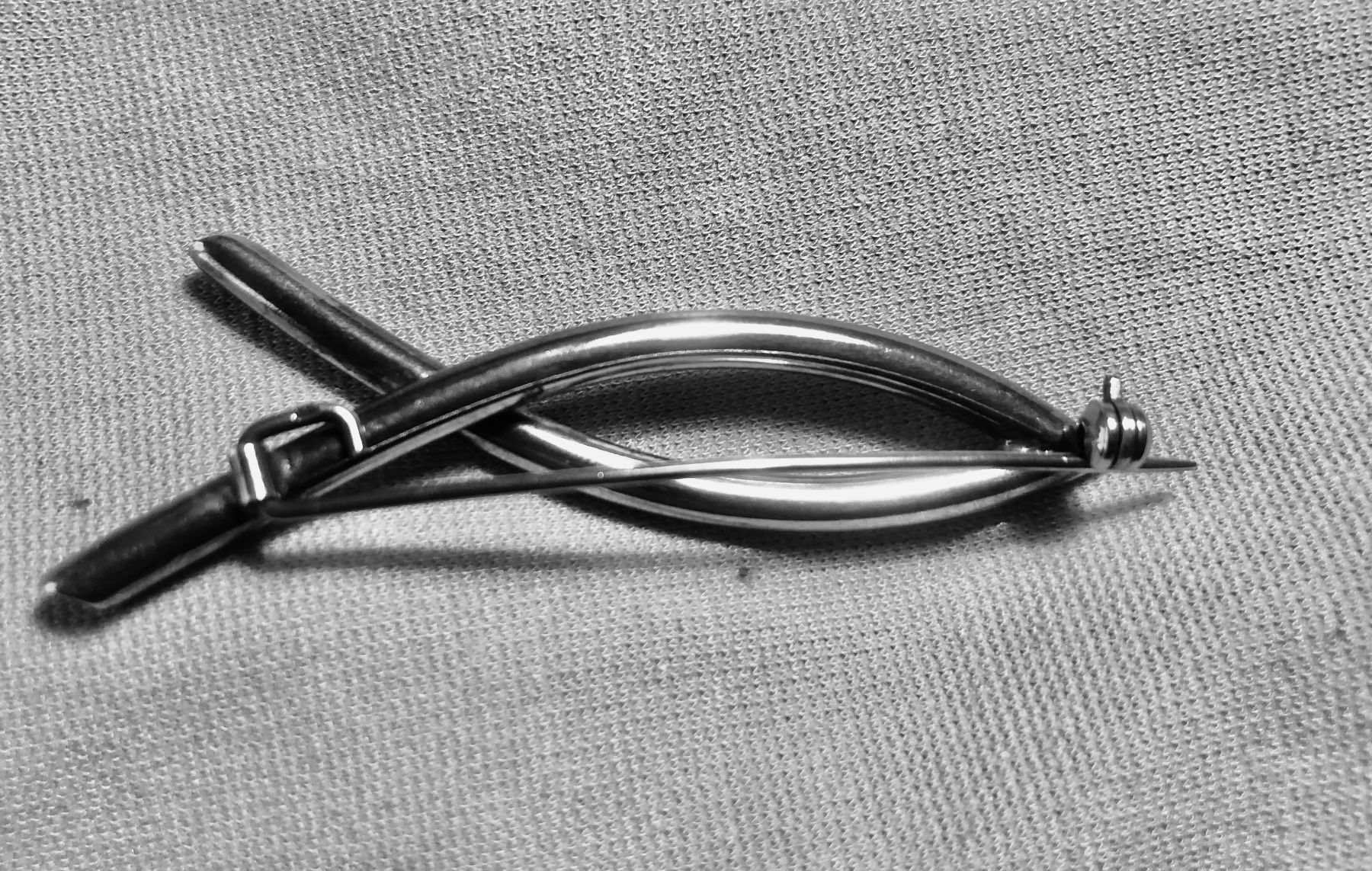 Spille & Fermagli: Christliche Brosche "Fisch" Silber 925 modern – Usato da Stein AR venduto da EvaL056 3