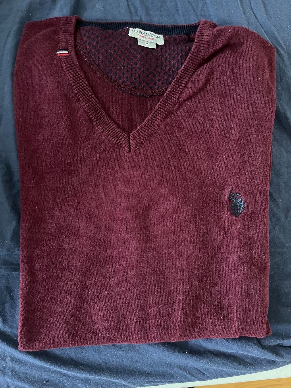 US Polo Pullover & Sweatshirts: U.S. Polo Assn. Pullover - Burgundy - Grösse M – Neu (gemäss Beschreibung) aus Cham von Aimar7