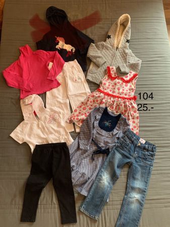 Winter Frühling Mädchen Jacke Pulli Pailletten Hosen 104