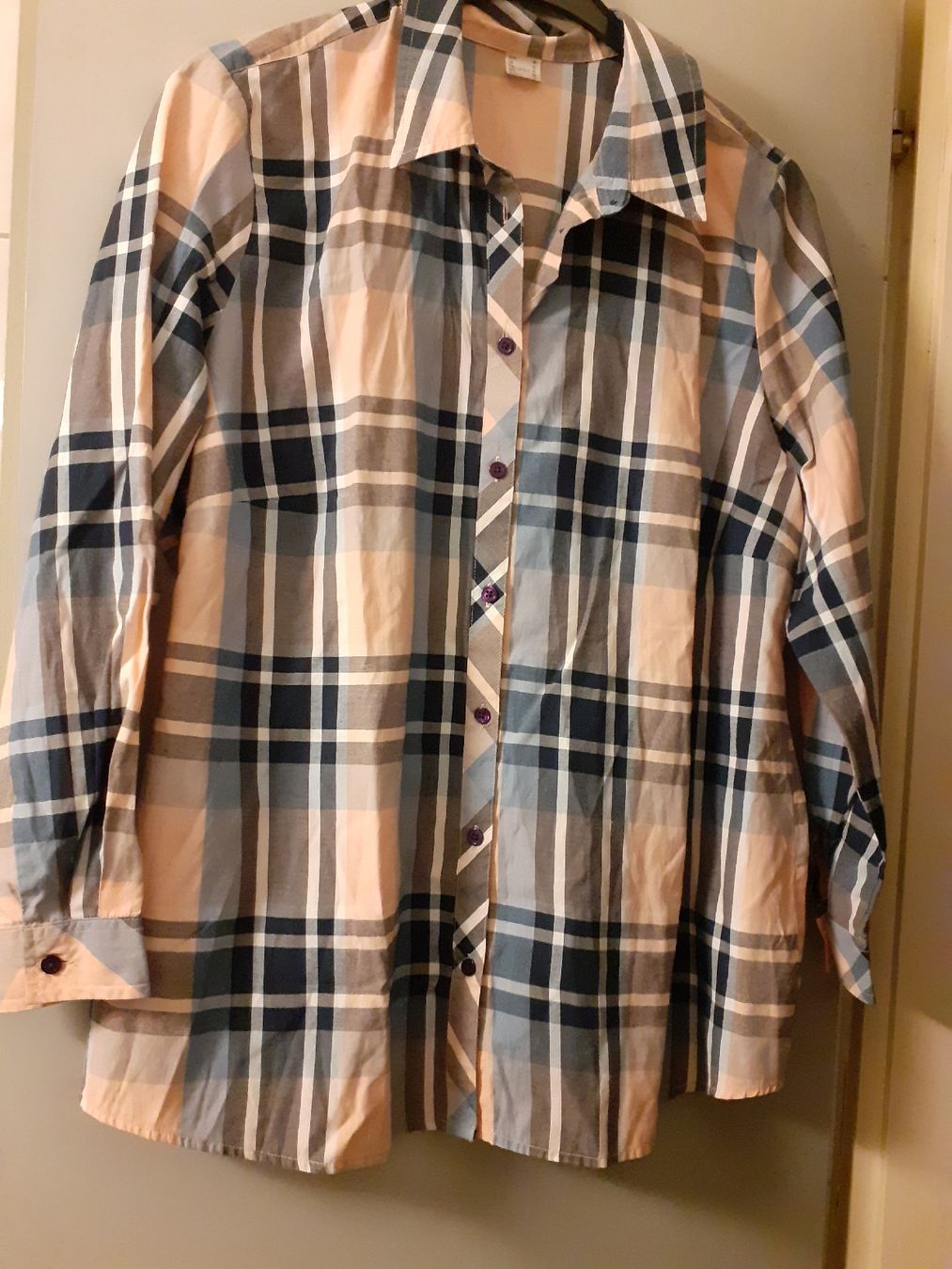 Blusen: Bluse Karomuster Gr. 48 Sommerliche Farben, – Gebraucht aus Kloten von elb_9qvr
