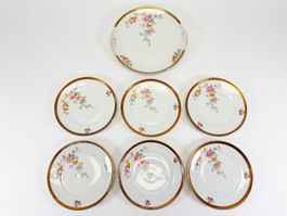 Mitterteich Bavaria Porzellanservice mit Goldrand (7-tlg.)