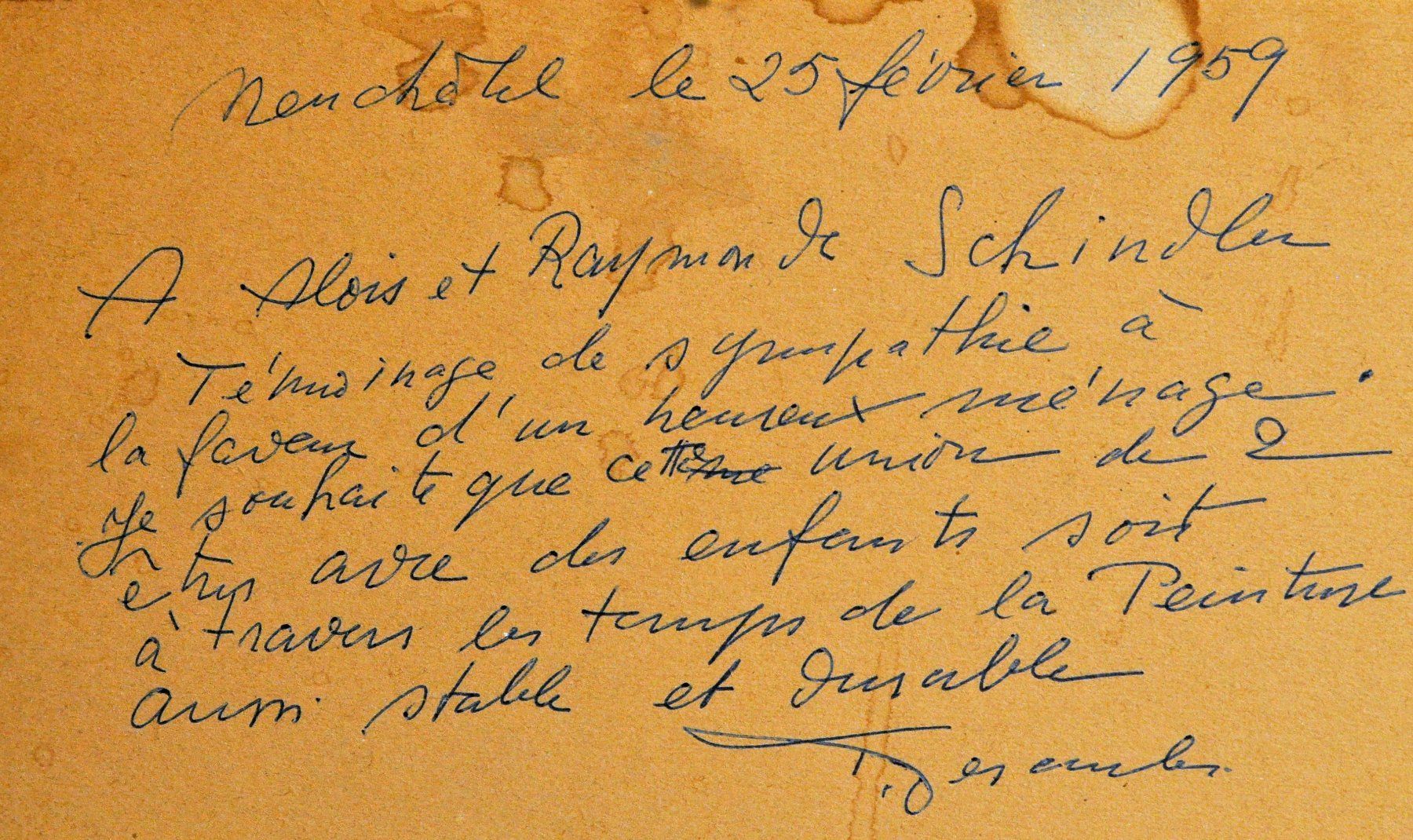 Tableaux: Aquarelle signée Pierre Desaules – D'occasion à Neuchâtel par Neuchatel 3