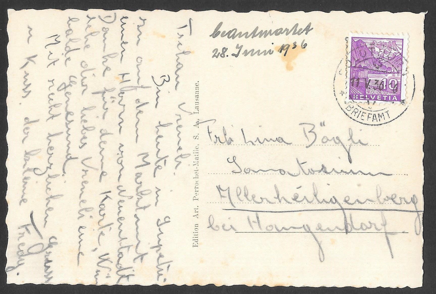 Cartoline postali: Solothurn Gesamtansicht – Usato da Olten venduto da clotaldi 1