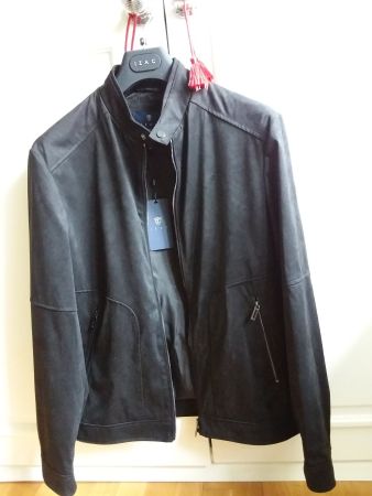 Herrenjacke IZAC PARIS, Grösse M, Schwarz, NEU