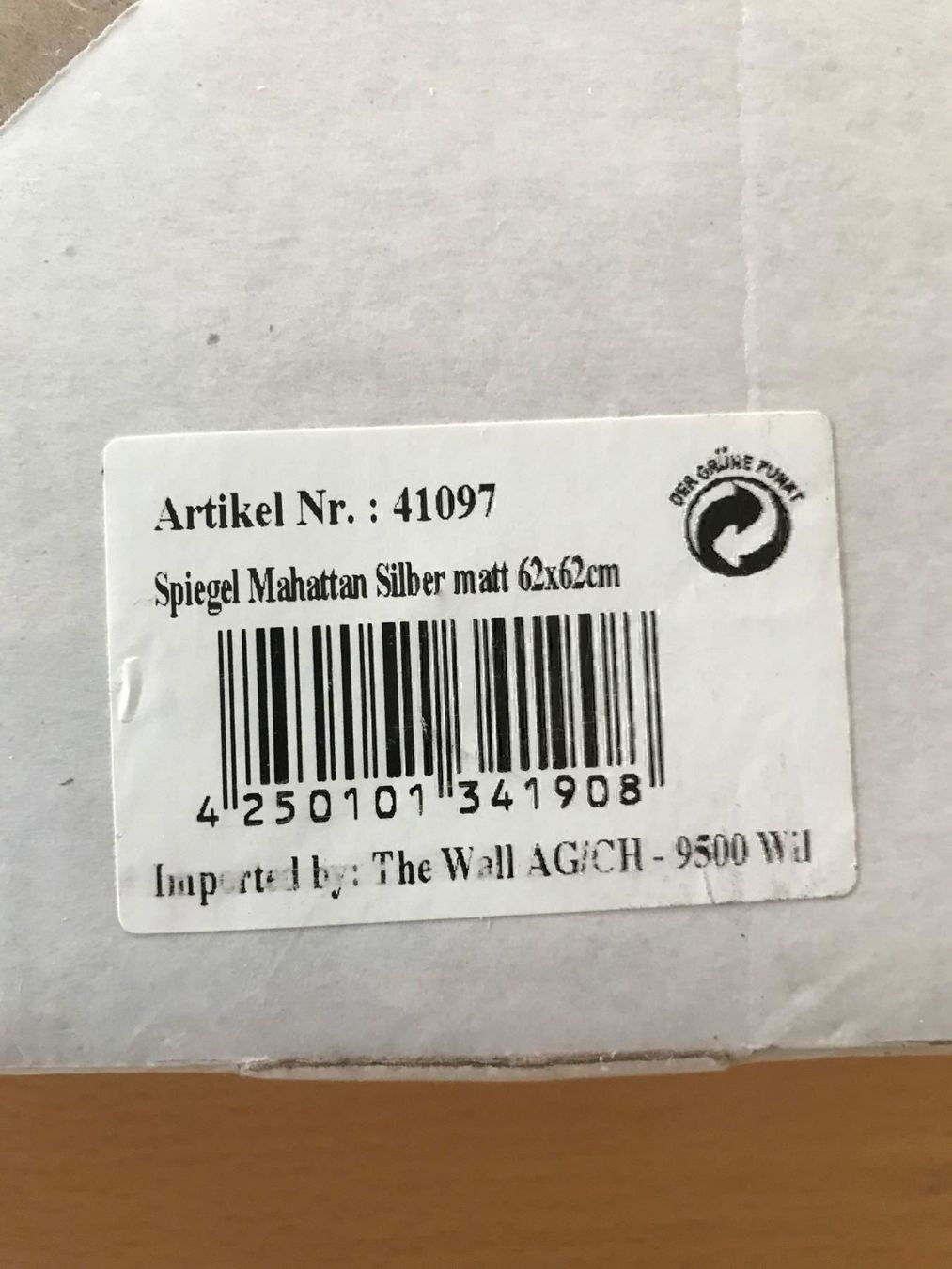 Spiegel: Wandspiegel mit Rahmen – Neu und originalverpackt aus Buchrain von Booster10 2