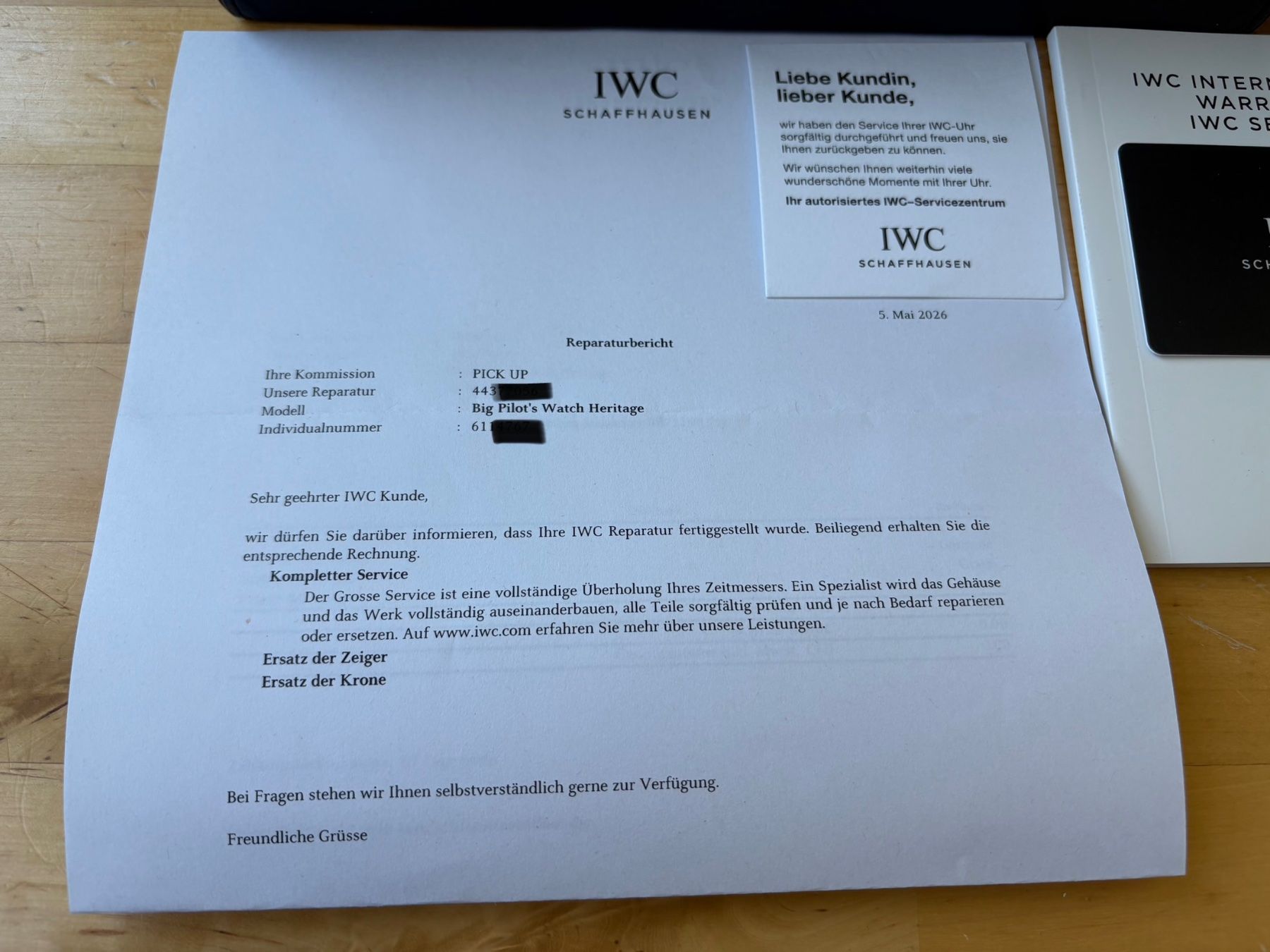 IWC Orologi: IWC Big Pilot Heritage Limited IW501005 Fullset – Usato da Birsfelden venduto da Mynos 5