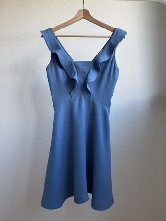 Sandro Dress, Blue, Ruffle Detail - Summer Ready!