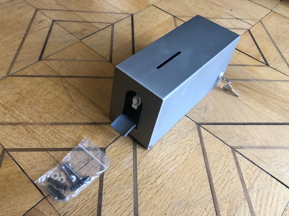 CNS Edelstahl Seifenspender für Wandmontage mit Schlüssel (Neu und originalverpackt) in für CHF
