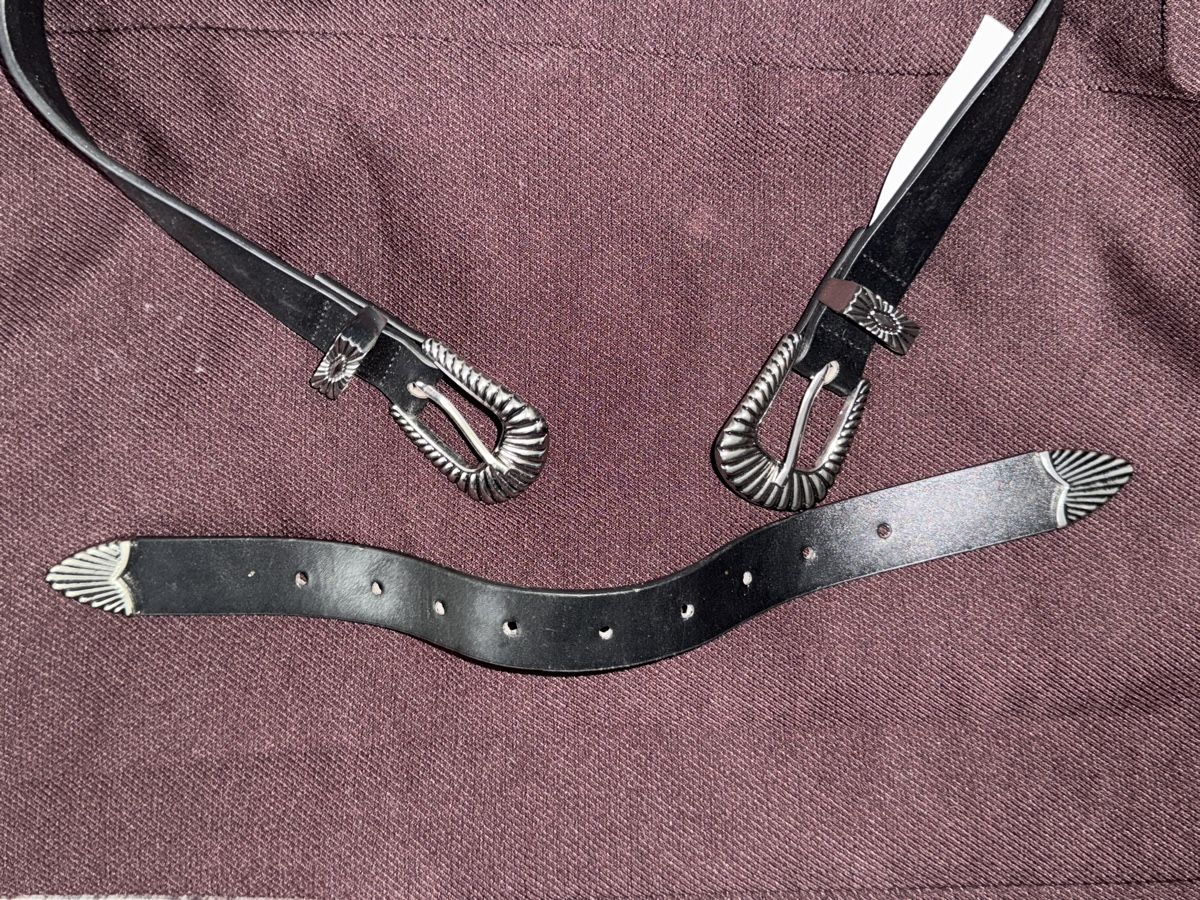 Ceintures: SCHWARZER LEDERGÜRTEL MIT WESTERNSCHNALLE – D'occasion à Schlieren par kle_dis 3